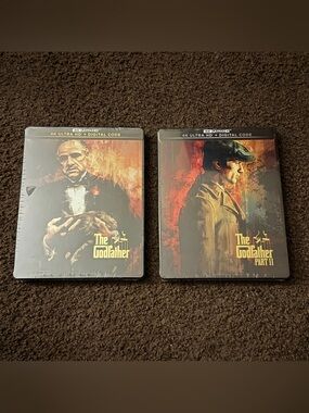 The Godfather parts 1 and 2 (4K Steelbooks) - lot of 2 steelbooks - NEW/SEALED